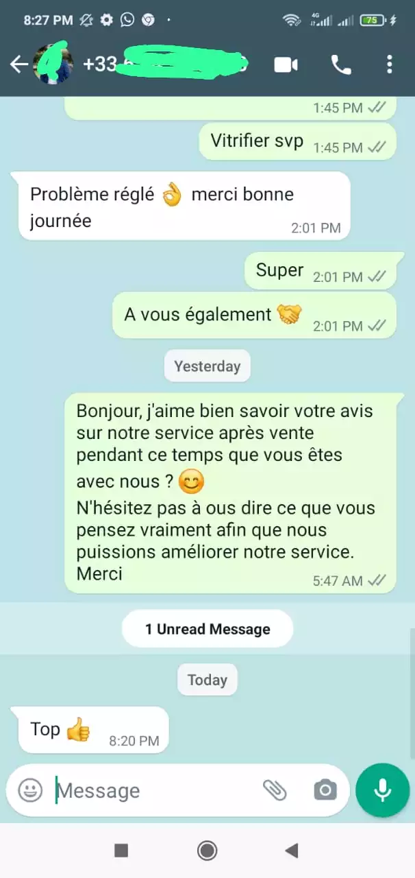 Avis client Premier IPTV — témoignage WhatsApp